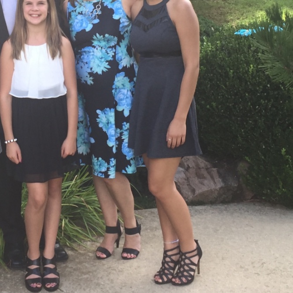 Black and grey dress